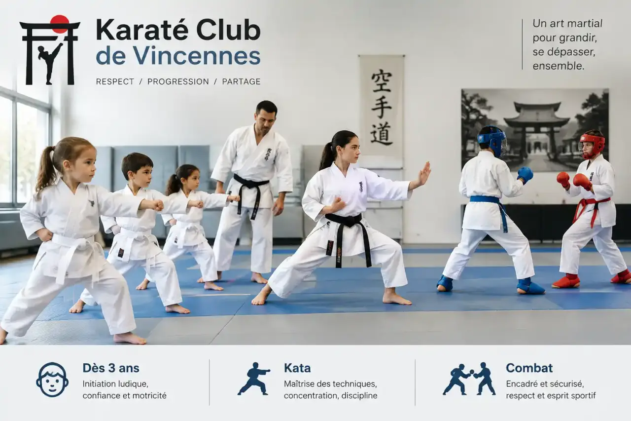 Karaté Club de Vincennes : des cours dès 3 ans, du kata et du combat encadré