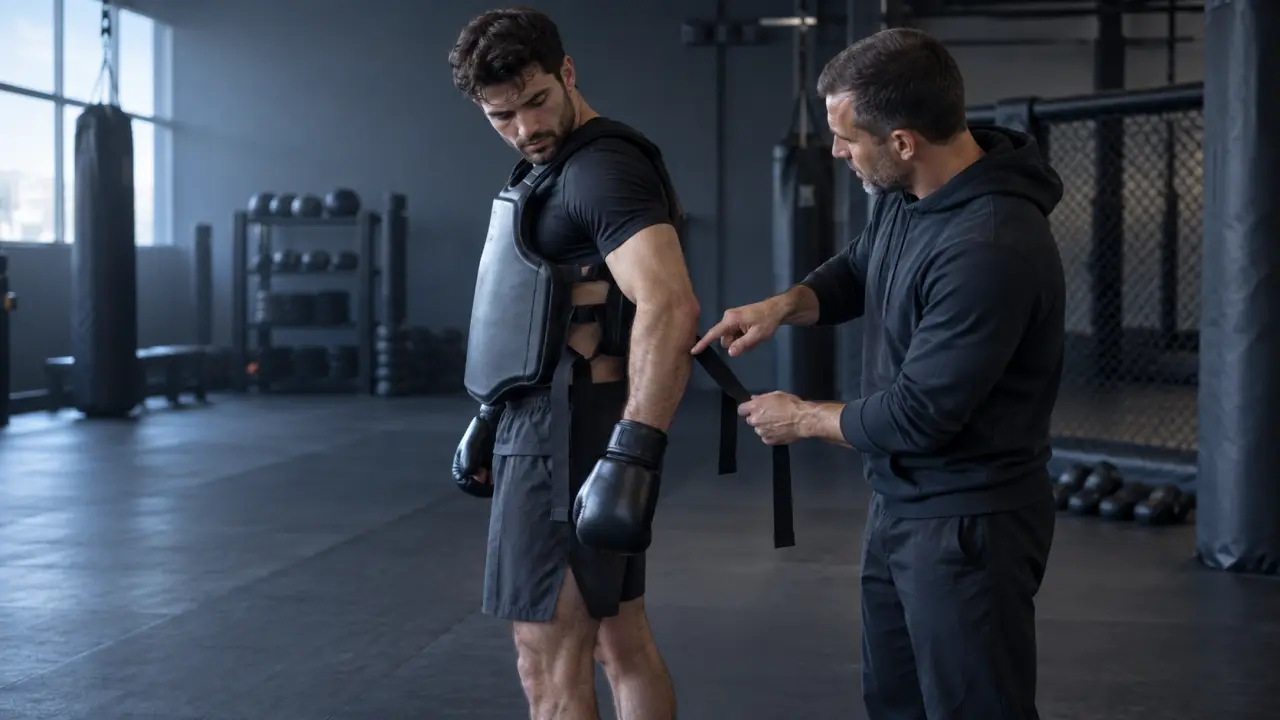 Plastron de boxe : le mauvais serrage annule votre protection