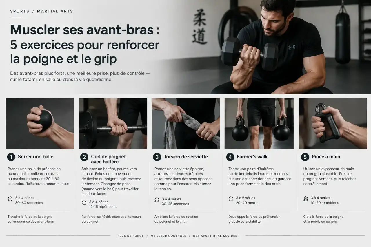 Muscler ses avant-bras : 5 exercices pour renforcer la poigne et le grip